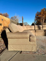 ๐ FREE DELIVERY ! Gorgeous Century N.C. Beige Down Feather Sectional Sofa