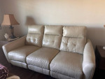 Beautiful electric recliner(s) leather sofa