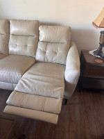 Beautiful electric recliner(s) leather sofa