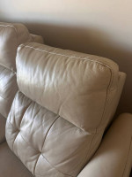 Beautiful electric recliner(s) leather sofa