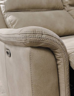 NEXT GEN DURAPELLA Power Reclining Sofa w/Adjustable Headrest