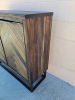 Modern regency wood console Media entryway buffet sofa sideboard table