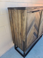 Modern regency wood console Media entryway buffet sofa sideboard table
