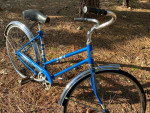 WOMAN'S COLUMBIA ROADSTER SINGLE SPEED VINTAGE BICYCLE CHROME FENDERS