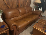 Leather sofa/couch