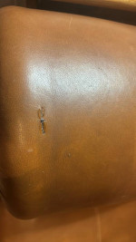 Leather sofa/couch