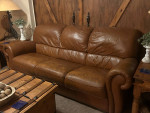 Leather sofa/couch