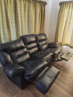Long sofa & Roomy manual recliner Couch !