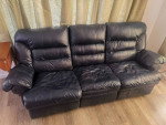 Long sofa & Roomy manual recliner Couch !