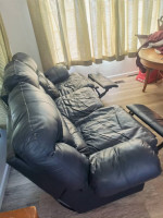 Long sofa & Roomy manual recliner Couch !