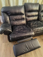 Long sofa & Roomy manual recliner Couch !