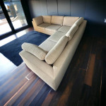 🔥 Stunning Designer Beige Corner Sectional 2pc. Sofa - FREE DELIVERY