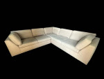 🔥 Stunning Designer Beige Corner Sectional 2pc. Sofa - FREE DELIVERY