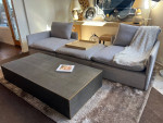 CB2 Lumin Linen Grey Modular Sofa