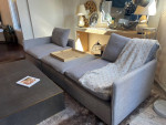 CB2 Lumin Linen Grey Modular Sofa