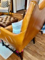 Leather Courting Bench / Leather sofa
