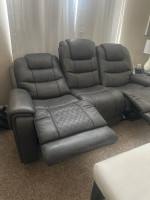 2piece recliner sofa power. Usb ports