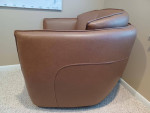 Leather Swivel Chair and Sofa