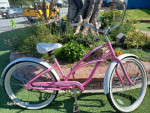 26" Electra Ladies Pink/White Beach Cruiser Like New