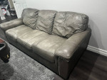 Leather love seat & sofa