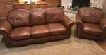Leather Sofa & Chair set