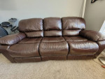 Leather Recliner Sofa