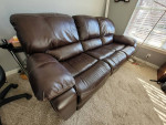 Leather Recliner Sofa