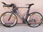 Specialized Shiv TT Full carbon Zipp 808 carbon Wheels