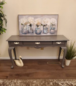 Beautiful Grey Side/ Sofa Table/Entryway