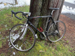 56cm Novara Strada road bike and trainer