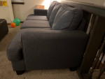 Grey sofa/gray couch