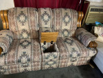Sofa Couch Fabric with Middle Console