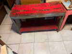 Rustic Red & Green Large Sofa-Entryway-Hallway Table