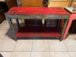 Rustic Red & Green Large Sofa-Entryway-Hallway Table