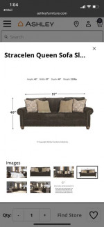 Stracelen Queen sofa sleeper
