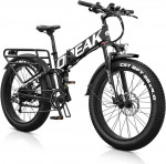 Black Ebike Foldable Electric Bike 750W Motor, 12AH Removable 48V Batt