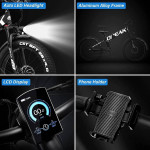 Red Ebike Foldable Electric Bike 750W Motor, 12AH Removable 48V Batter