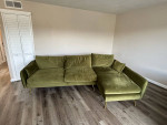Albany Park - Park Sectional Sofa - Olive