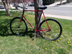 single fixed gear bike