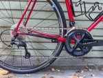 1985 vintage Trek 400 ultegra 2x11 scarlet steel road bike 22.5”