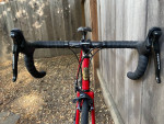1985 vintage Trek 400 ultegra 2x11 scarlet steel road bike 22.5”