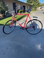 Vintage mens red Miyata Eighty SE Bicycle Japan - Made in 1986!