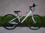 new 15" seven peaks frontier 21 spd comfort fitness hybrid bike
