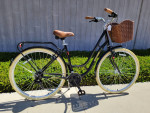 new 17" seven peaks brooklyn 21 speed alloy urban city hybrid bike