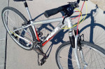 SILVER-RED-&BLACK FUN FITNESS FUJI SUNFIRE HYBRID COMMUTER BICYCLE