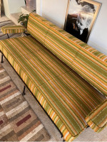 Mid Century Iron frame Couch Sofa
