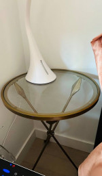 Z Gallery Glass Arrow Side Table