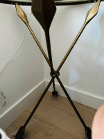 Z Gallery Glass Arrow Side Table
