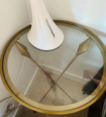 Z Gallery Glass Arrow Side Table