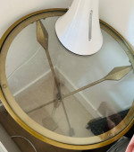 Z Gallery Glass Arrow Side Table